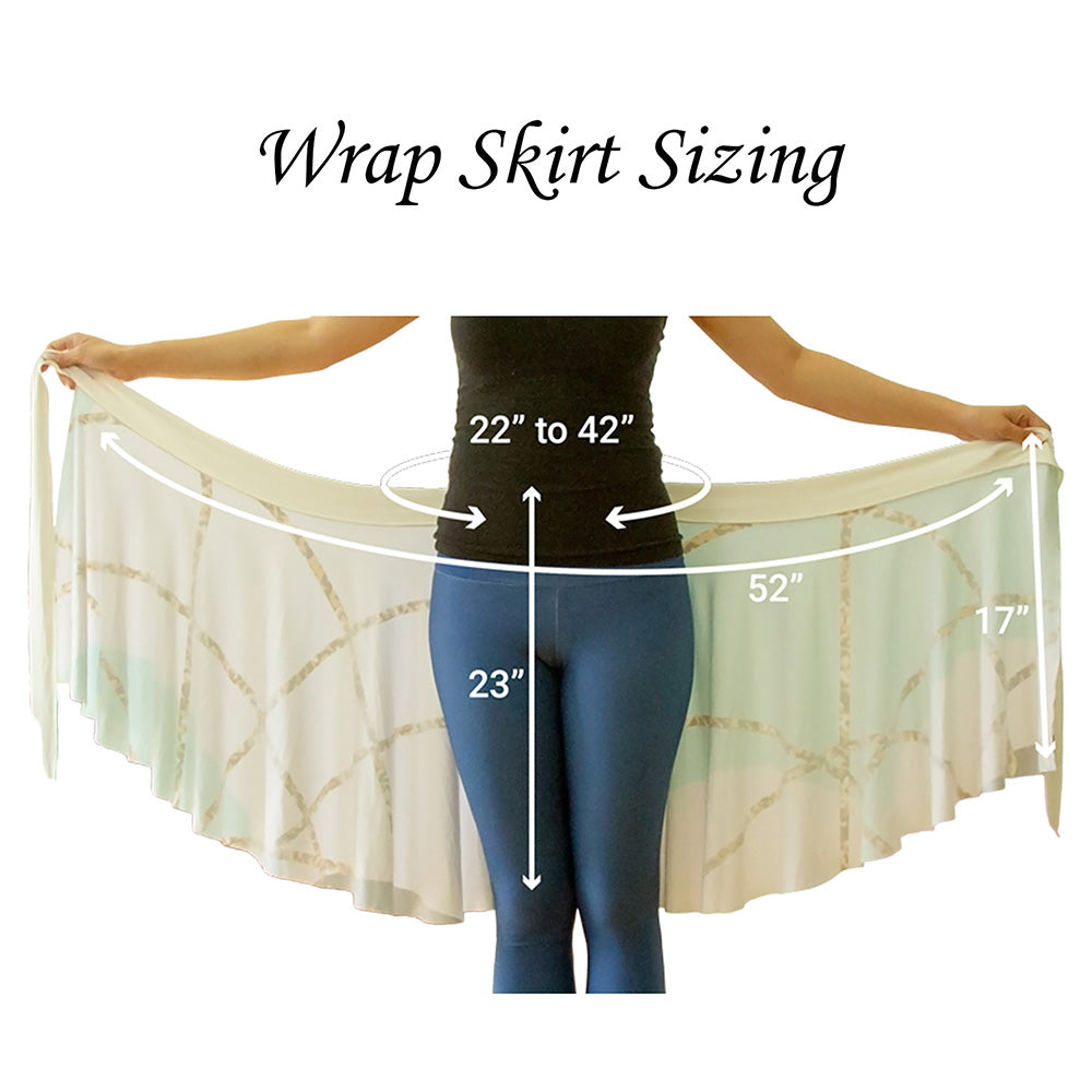 Wrap Skirts | Abstract Kaleidoscopic Retro Boomerang Waves