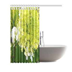 Shower Curtain, Elegant Chartreuse Green Limelight Hydrangea