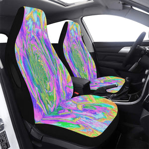 Car Seat Covers, Rainbow Colors Fiesta Succulent Sedum Rosette