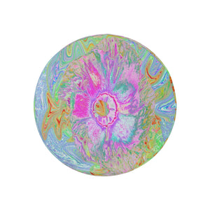 Spare Tire Covers, Psychedelic Hot Pink and Ultra-Violet Hibiscus - Small