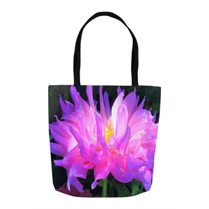 Tote Bag, Tote Bags for Women, Stunning Pink and Purple Cactus Dahlia