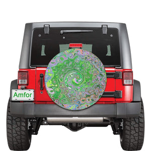 Colorful Groovy Small Spare Tire Cover