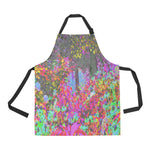 Apron with Pockets, Psychedelic Tropical Festival Garden Sunrise