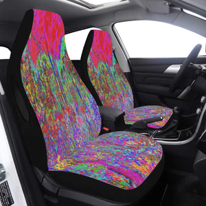 Car Seat Covers, Psychedelic Impressionistic Garden Landscape