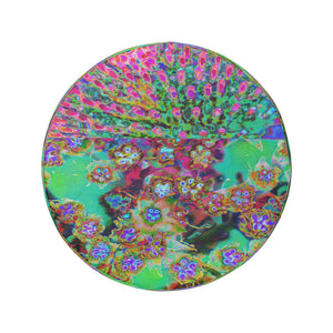 Spare Tire Covers, Psychedelic Abstract Groovy Purple Sedum - Large