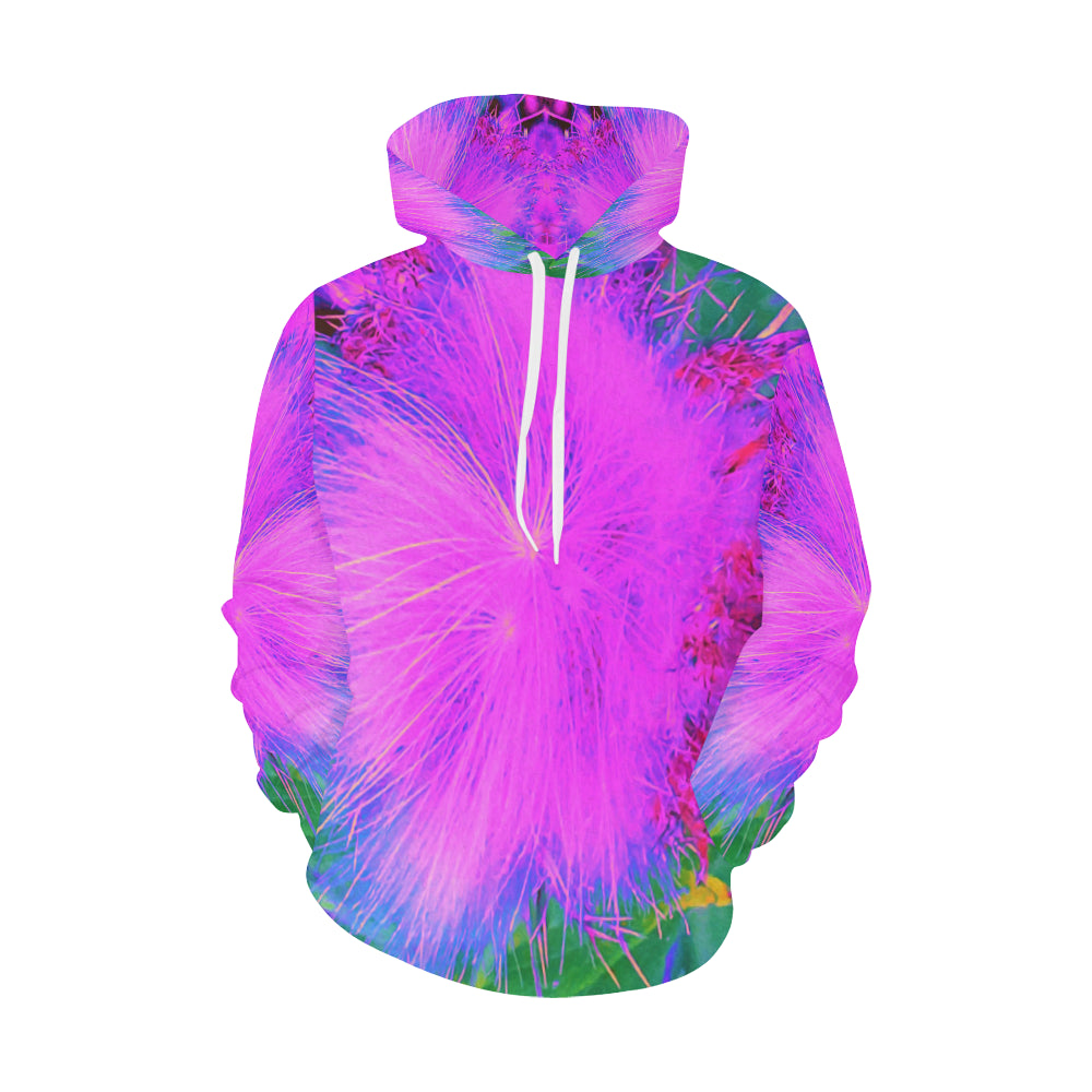 Hoodies for Women, Psychedelic Nature Ultra Violet Purple Milkweed