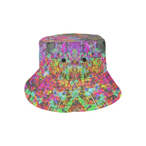 Bucket Hats, Psychedelic Tropical Festival Garden Sunrise