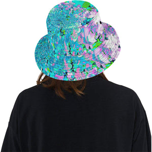 Bucket Hats, Elegant Pink and Blue Limelight Hydrangea
