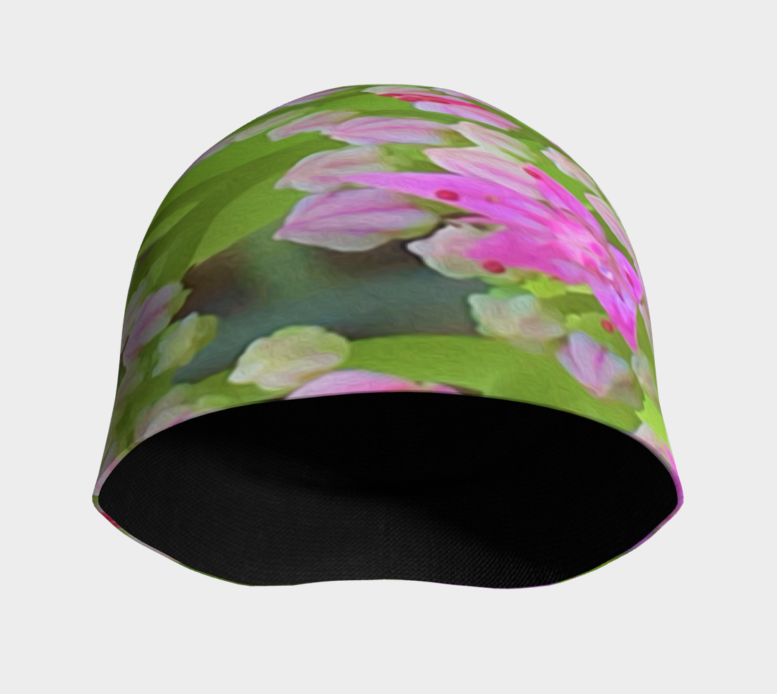 Beanie Hat, Hot Pink Succulent Sedum with Fleshy Green Leaves