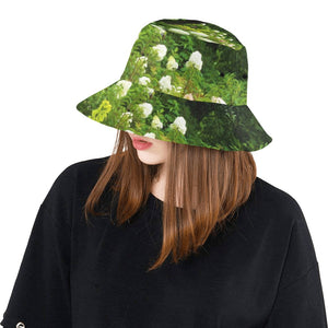 Bucket Hats, Limelight Hydrangeas in My Rubio Garden