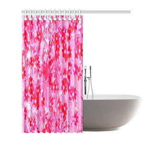 Shower Curtains, Pretty Red Flowers