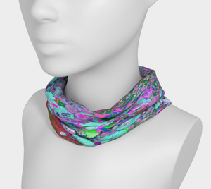 Wide Fabric Headbands, Elegant Aqua and Purple Limelight Hydrangea Detail, Face Coverings