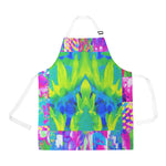 Apron with Pockets, Abstract Patchwork Sunflower Garden Collage