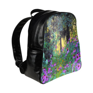 Backpack – Faux Leather, Hazy Morning Sunrise in My Rubio Garden