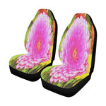 Car Seat Covers, Pretty Round Pink Zinnia in the Summer Garden