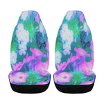 Car Seat Covers, Pink, Green, Blue and White Garden Phlox Flowers