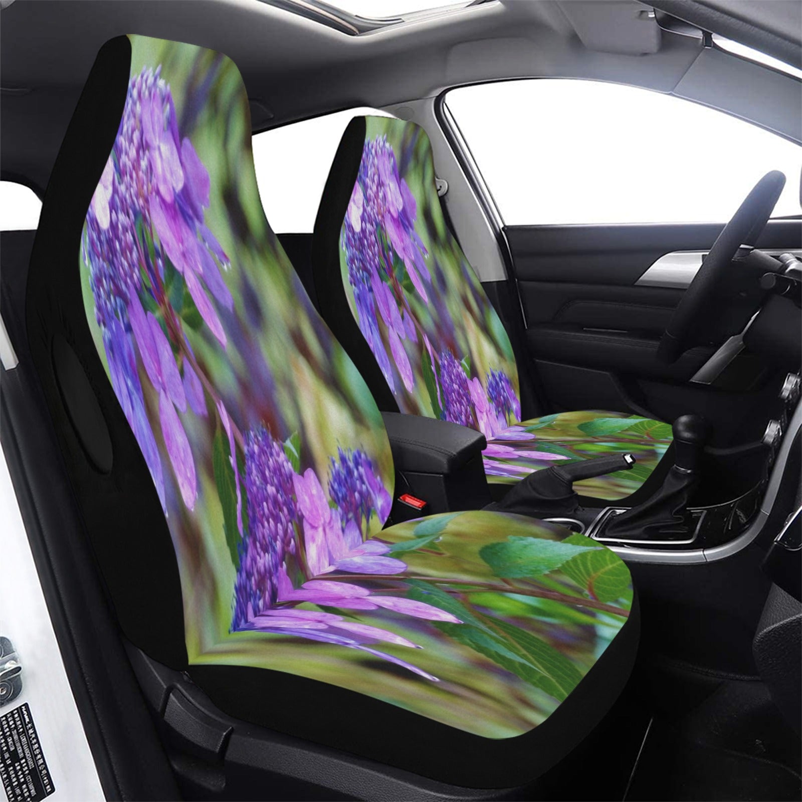 Car Seat Covers for Women, Purple Twist and Shout Hydrangea Flower