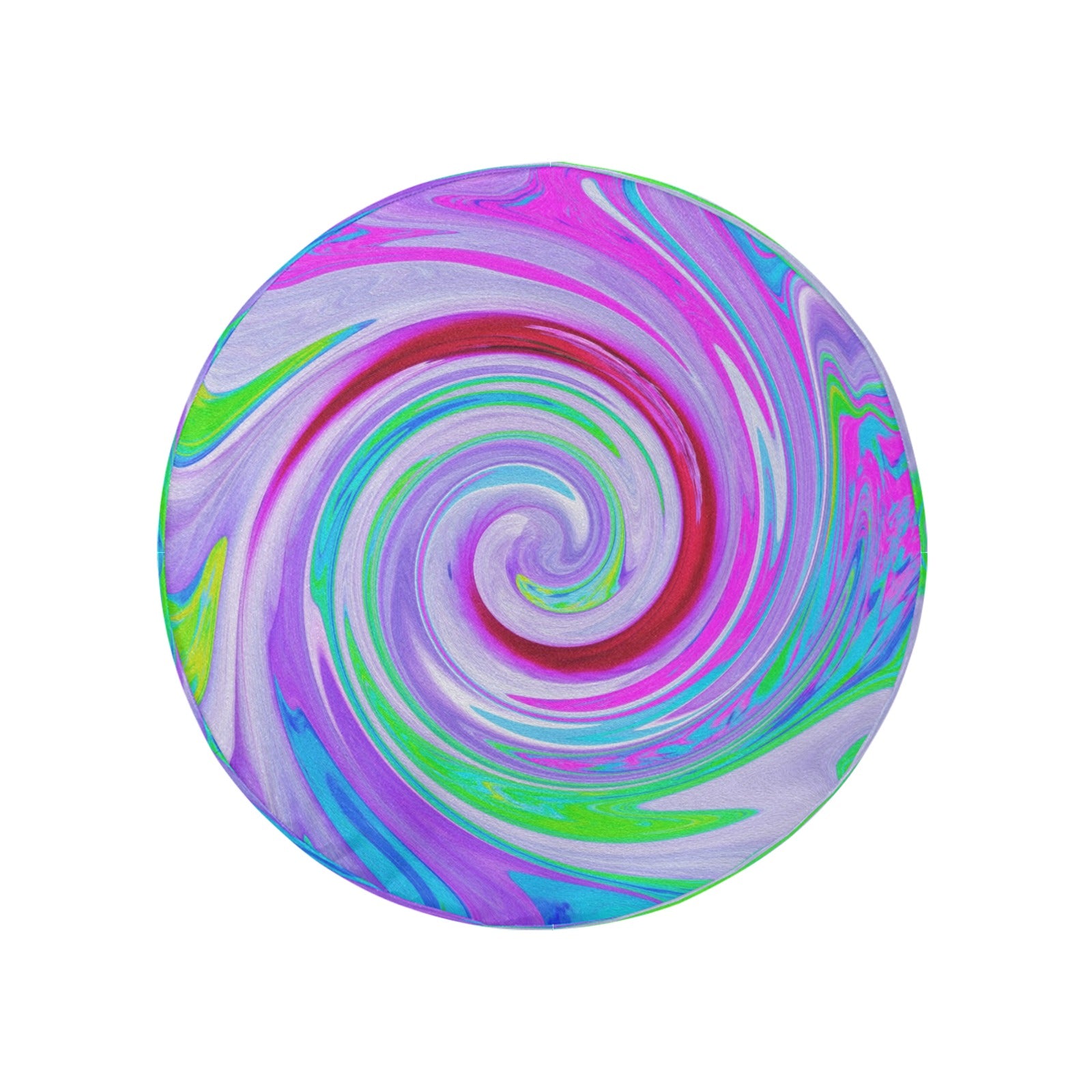 Spare Tire Covers - Groovy Abstract Red Swirl on Purple and Pink - Medium
