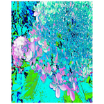 Colorful Floral Posters, Elegant Pink and Blue Limelight Hydrangea