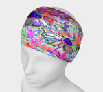Headbands for Women, Psychedelic Hot Pink and Lime Green Garden Flowers