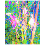 Posters, Abstract Oriental Lilies in My Rubio Garden - Vertical