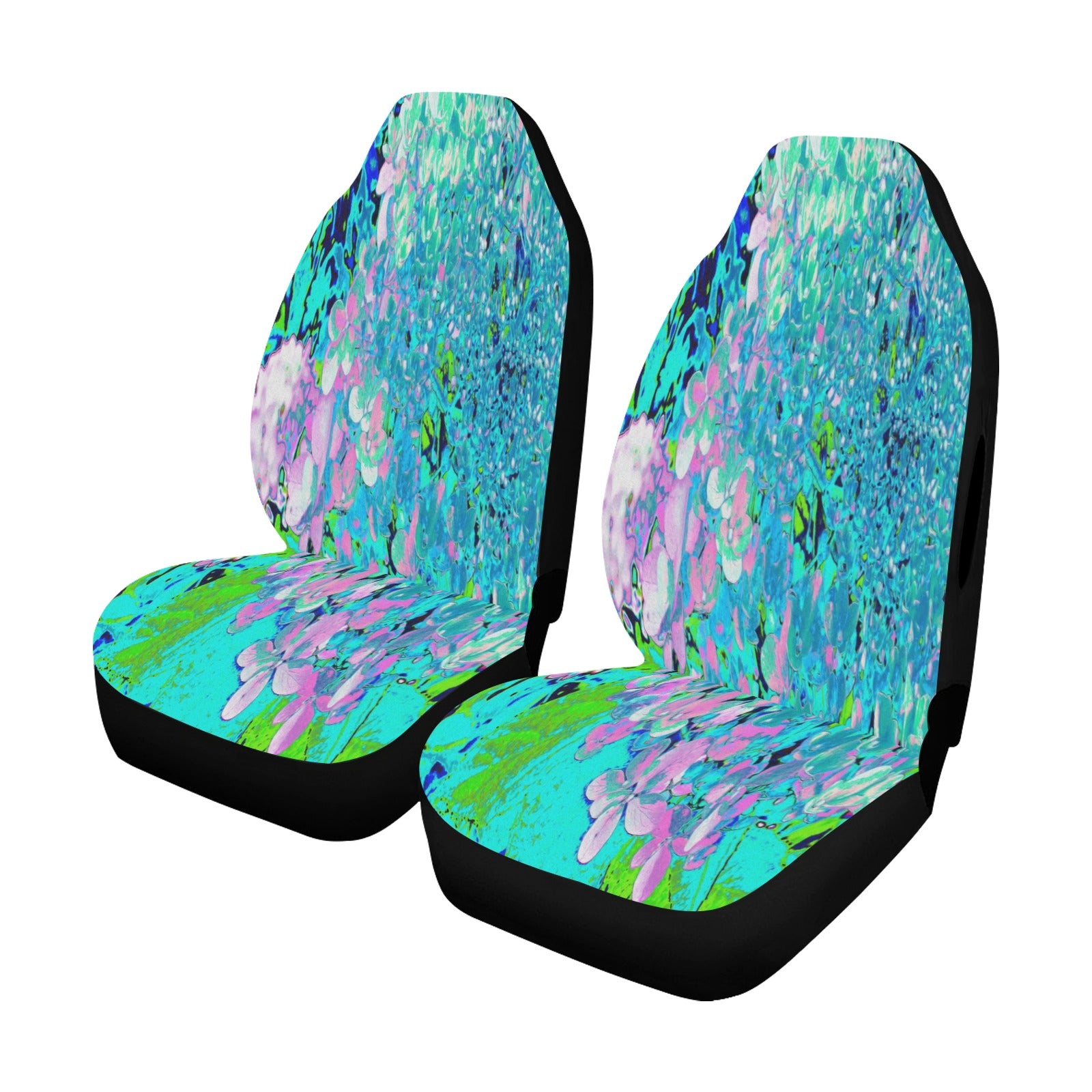 Car Seat Covers, Elegant Pink and Blue Limelight Hydrangea