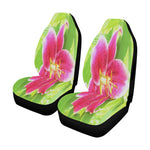 Car Seat Covers, Pretty Deep Pink Stargazer Lily on Lime Green