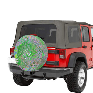 Colorful Groovy Medium Spare Tire Cover