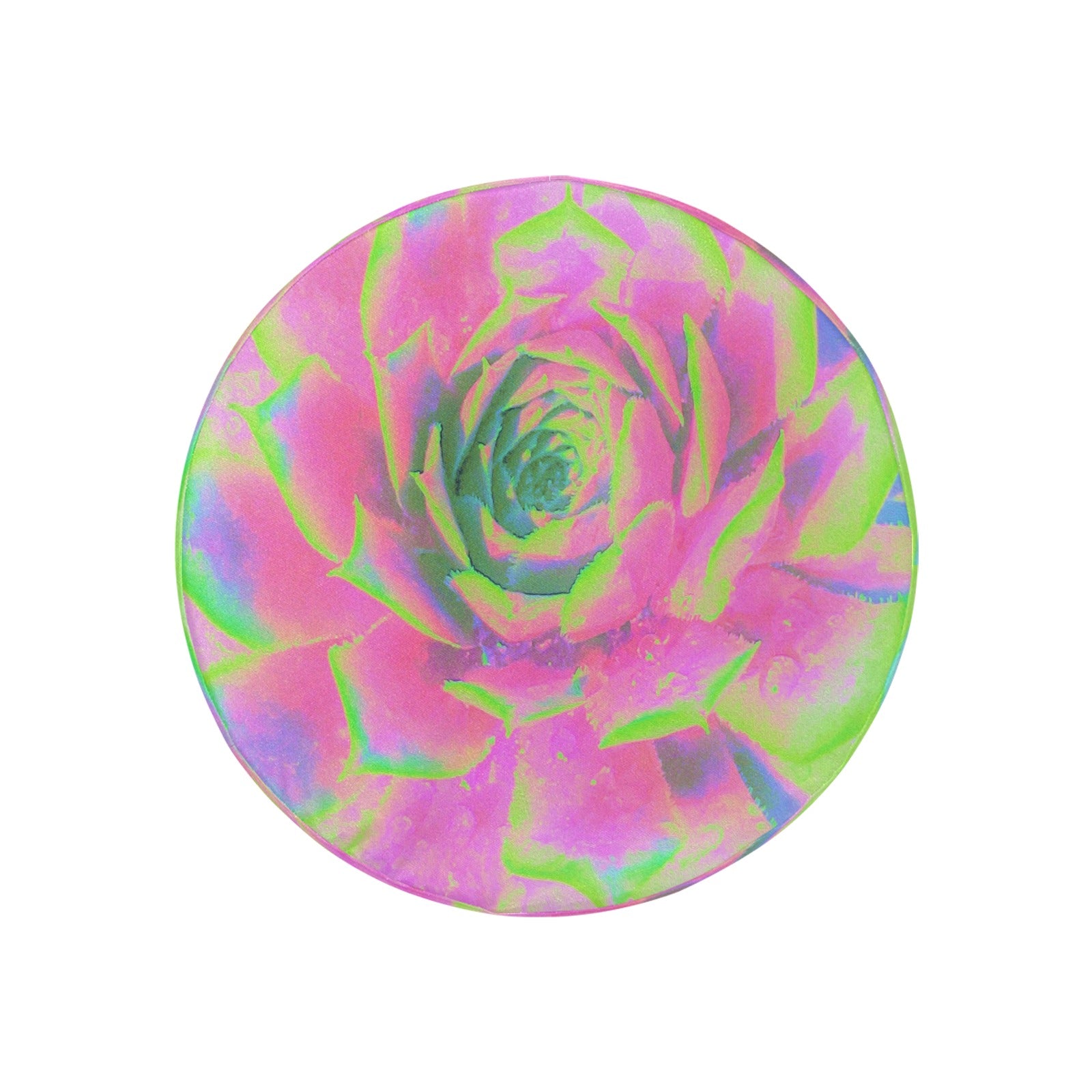 Spare Tire Covers, Lime Green and Pink Succulent Sedum Rosette - Small