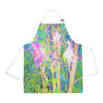 Apron with Pockets, Abstract Oriental Lilies in My Rubio Garden