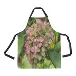 Apron with Pockets, Autumn Hydrangea Bloom with Golden Hosta Leaves