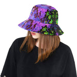 Bucket Hats, Spooky Black and Crimson Lily Garden Landscape