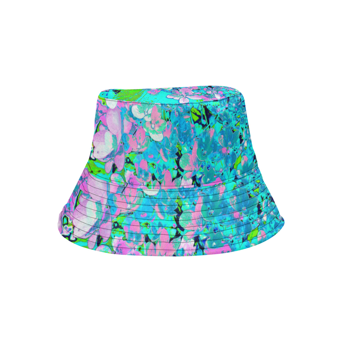 Bucket Hats, Elegant Pink and Blue Limelight Hydrangea