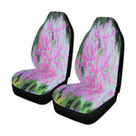 Car Seat Covers, Hot Pink and White Peppermint Twist Garden Phlox