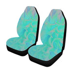 Car Seat Covers - Elegant Aquamarine Green and Blue Dahlia Flower