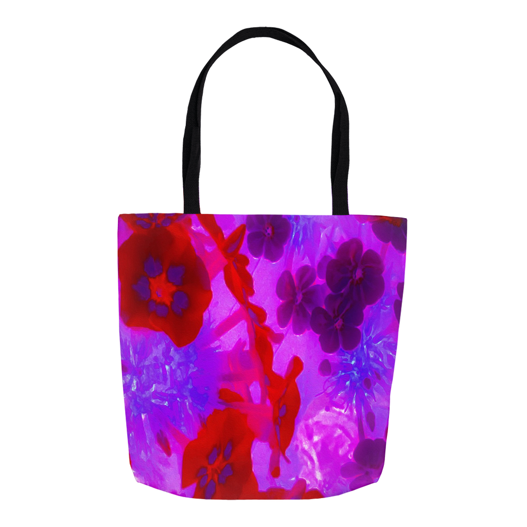 Tote Bags, Pretty Purple and Red Garden Phlox Flowers – My Rubio Garden