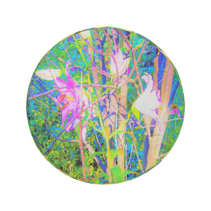 Spare Tire Covers, Abstract Oriental Lilies in My Rubio Garden - Large