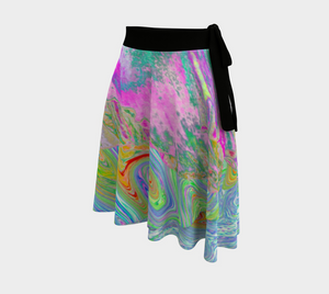 Wrap Skirts, Psychedelic Hot Pink and Ultra-Violet Hibiscus