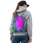 Drawstring Bags, Psychedelic Nature Ultra-Violet Purple Milkweed