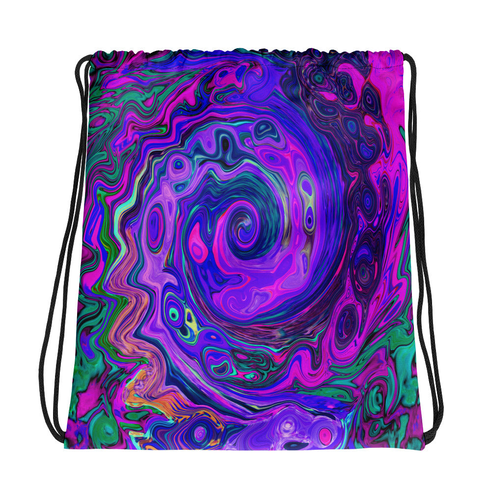 Colorful Trippy Drawstring Bag