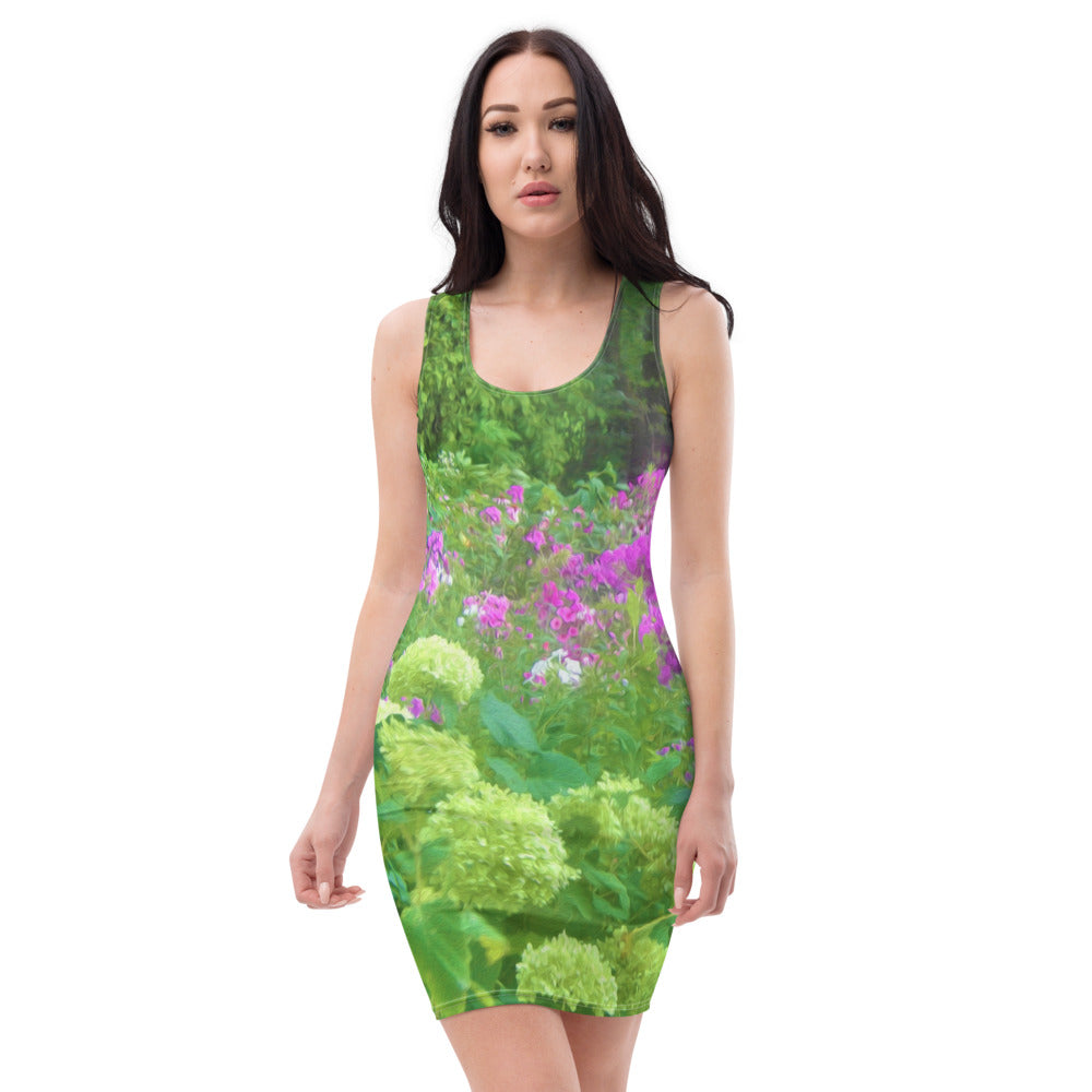 Bodycon Dresses, Annabella Hydrangeas and Purple Garden Landscape