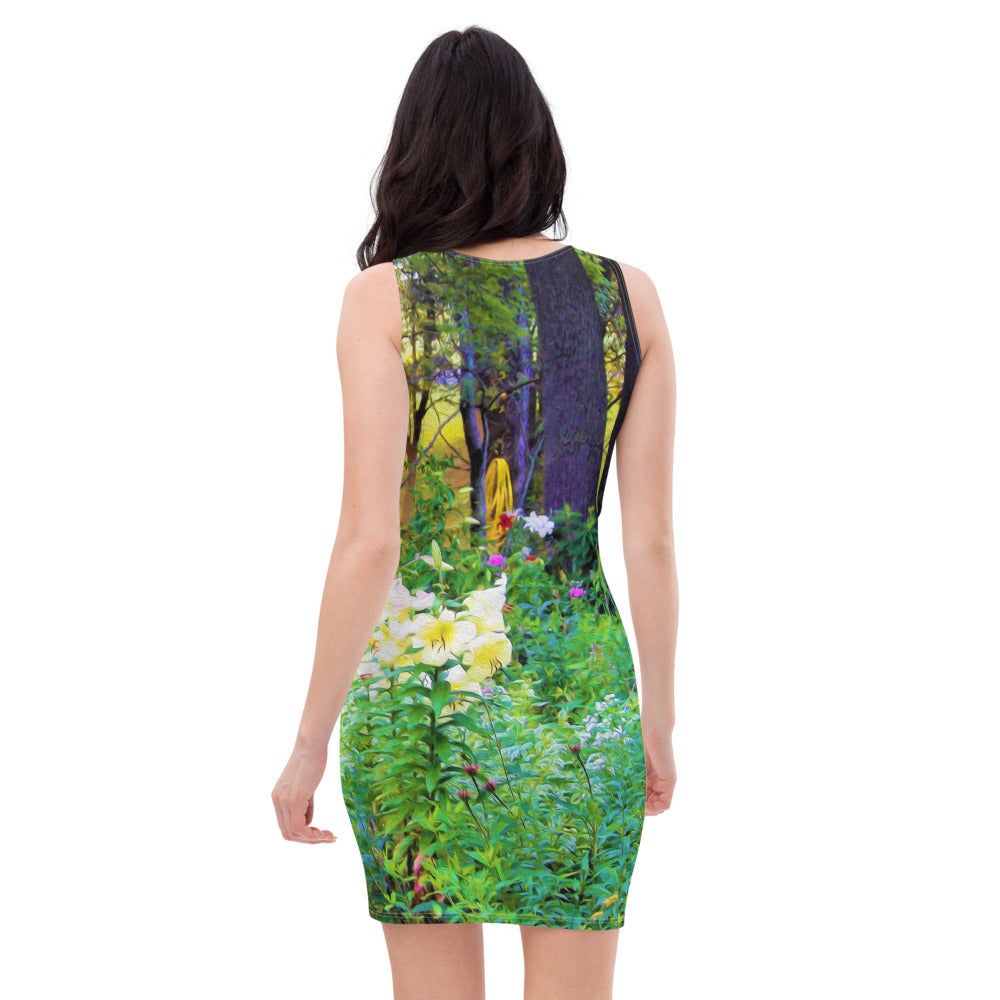 Bodycon Dresses, Bright Sunrise with Tree Lilies in My Rubio Garden