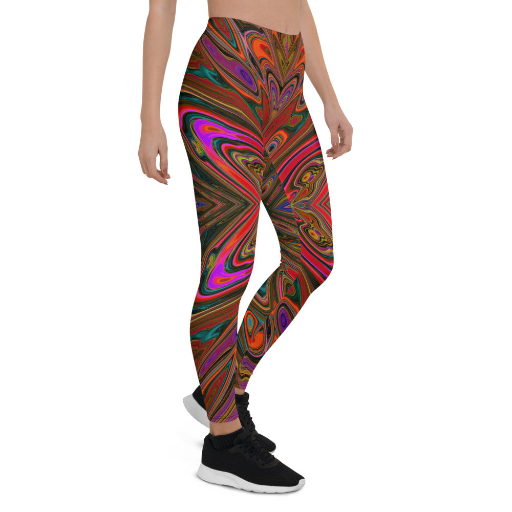 Abstract Butterfly Leggings 