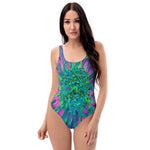 Colorful Abstract Floral Swim Suit
