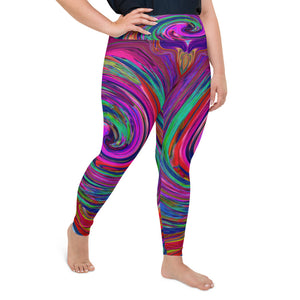 Colorful Plus Size Yoga Leggings for Women