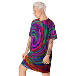 Colorful Plus Size T Shirt Dress