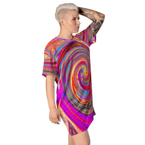 Colorful Psychedelic T Shirt Dress