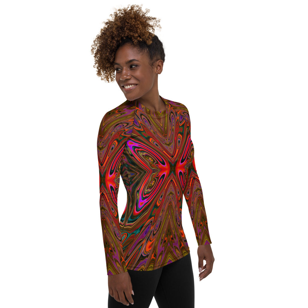 Groovy Rash Guard Shirt for Women