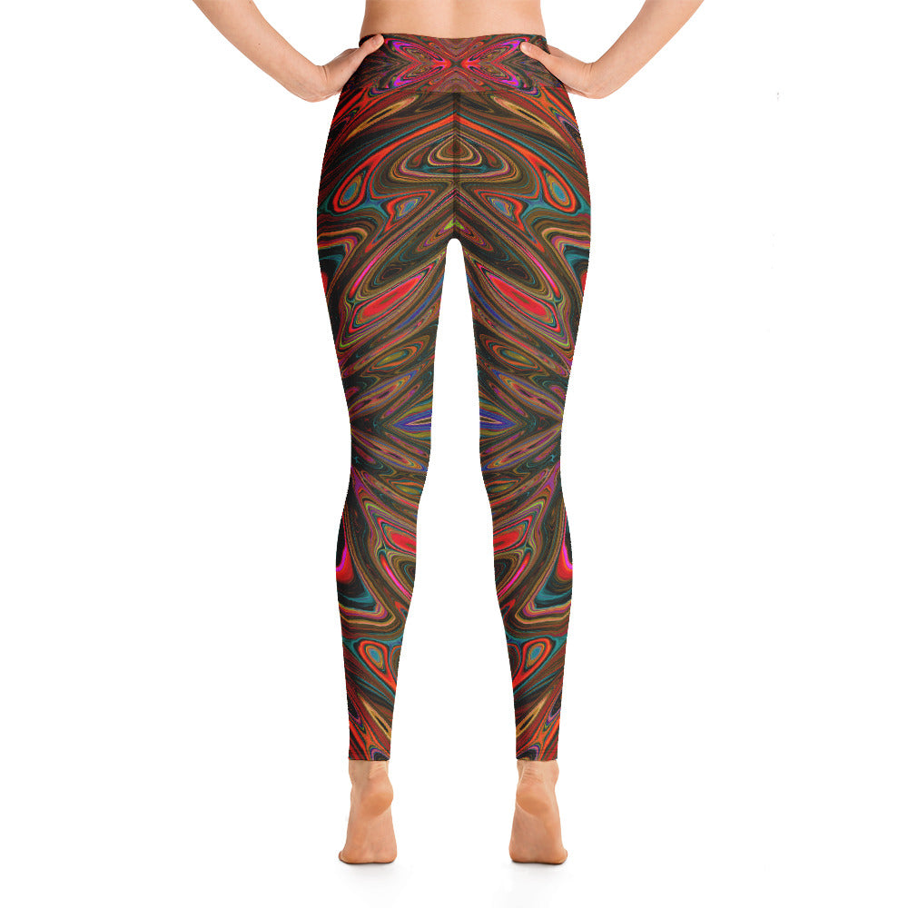 Trippy Yoga Leggings for Teen Girls