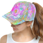 Snapback Hats, Psychedelic Hot Pink and Ultra-Violet Hibiscus